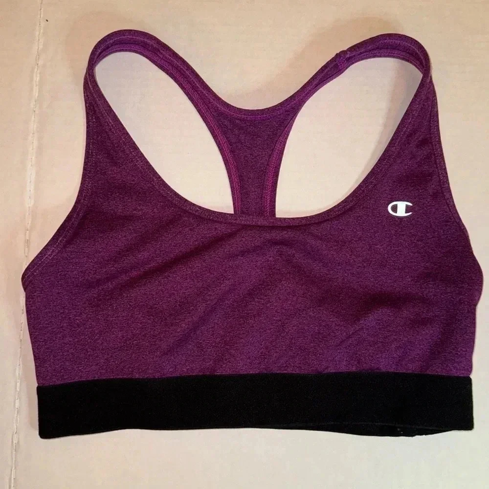 Champion Purple and Black Sports Bra